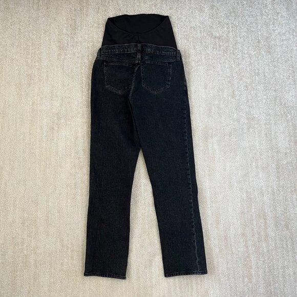 Abercrombie & Fitch The 90s Straight Leg Maternity Jeans 26/2 Long - Picture 4 of 11